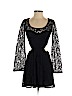 Material Girl 100% Polyester Black Casual Dress Size S - photo 1