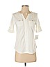 Croft & Barrow 100% Cotton White Short Sleeve Top Size S (petite) - photo 1