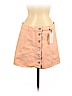 Forever 21 100% Cotton Orange Denim Skirt Size 29 waist - photo 1