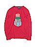 Lands' End 100% Cotton Red Pullover Sweater Size 10 - 12 - photo 1
