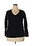 A New Day 100% Cotton Black Long Sleeve T-Shirt Size XXL - photo 1