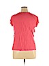 AB Studio 100% Rayon Pink Short Sleeve Blouse Size XL - photo 2