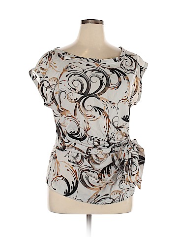 New York & Company Short Sleeve Blouse (view 1)