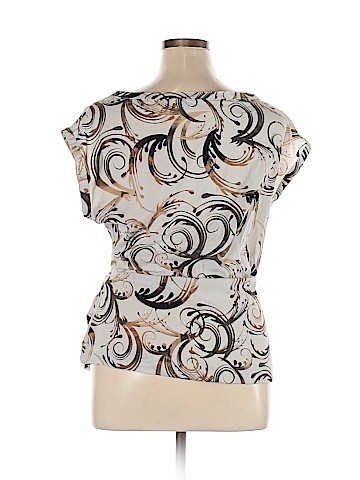 New York & Company Short Sleeve Blouse (view 2)