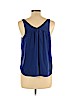 Rebecca Taylor 100% Silk Blue Sleeveless Silk Top Size 10 - photo 2