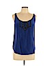 Rebecca Taylor 100% Silk Blue Sleeveless Silk Top Size 10 - photo 1