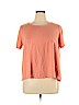 Ann Taylor LOFT 100% Cotton Pink Short Sleeve T-Shirt Size XL - photo 1