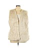 Old Navy 100% Polyester Ivory Faux Fur Vest Size XL - photo 1