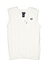 Chaps 100% Cotton White Sweater Vest Size 10 - photo 1