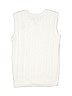 Chaps 100% Cotton White Sweater Vest Size 10 - photo 2
