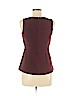 Ann Taylor 100% Polyester Burgundy Sleeveless Blouse Size 4 (petite) - photo 2