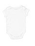 Little Me 100% Cotton Solid White Short Sleeve Onesie 0-3 MO / 3 MO - photo 2