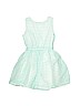 Carter's 100% Polyester Solid Teal Dress Size 4T - photo 1
