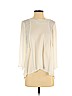 H&M White Long Sleeve Blouse Size 4 - photo 1