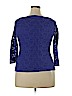 Peck & Peck Blue 3/4 Sleeve Top Size XL - photo 2