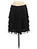 Ann Taylor LOFT 100% Polyester Black Casual Skirt Size 4 (petite) - photo 1