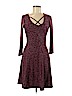 Almost Famous 100% Cotton Burgundy Casual Dress Size M - photo 1