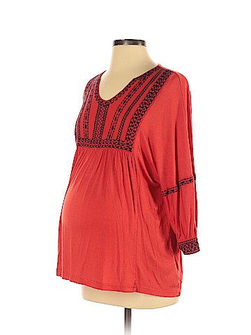 A Pea in the Pod 3/4 Sleeve Top (view 1)