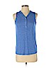 Moa Moa Blue Sleeveless Henley Size S - photo 1