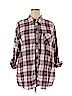Sonoma Goods for Life Purple 3/4 Sleeve Button-Down Shirt Size 2X - photo 1