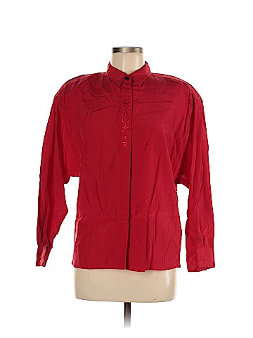 Generra Long Sleeve Silk Top (view 1)