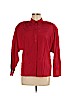 Generra Red Long Sleeve Silk Top Size M - photo 1
