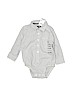 OshKosh B'gosh 100% Cotton Gray Long Sleeve Onesie Size 12-18 mo - photo 1