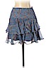 Twelfth Street by Cynthia Vincent 100% Silk Blue Silk Skirt Size P (petite) - photo 1