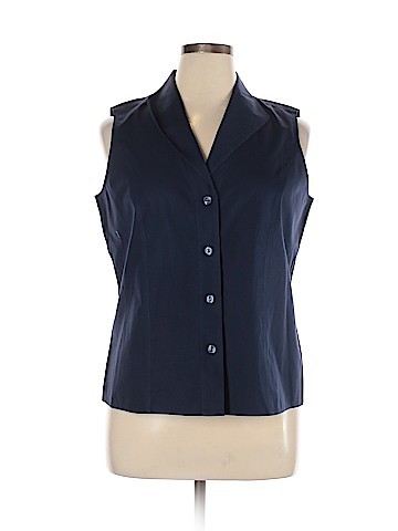 Jones New York Sleeveless Button-Down Shirt (view 1)