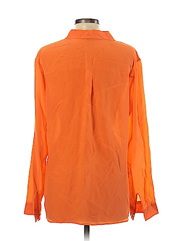 Worthington Plus Long Sleeve Silk Top (view 2)