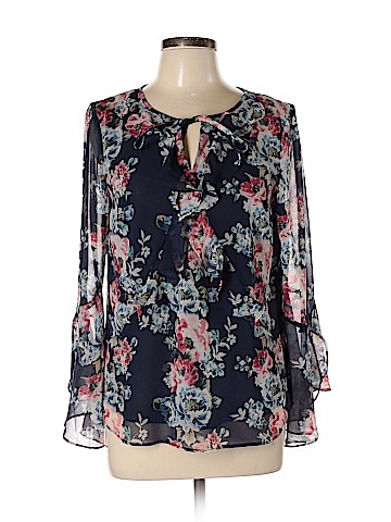 White House Black Market Long Sleeve Blouse (view 1)