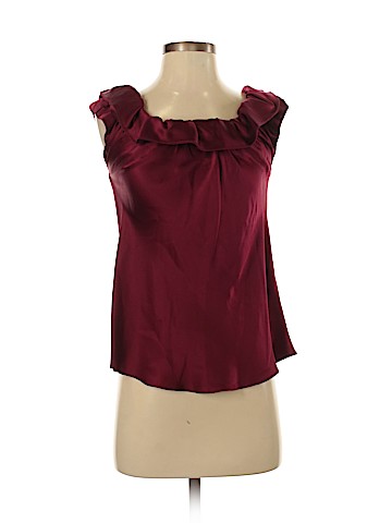 Black Halo Short Sleeve Silk Top (view 1)