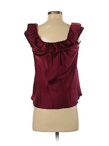 Black Halo Short Sleeve Silk Top (view 2)