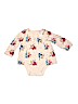 Baby Gap 100% Cotton Ivory Long Sleeve Onesie Size 12-18 mo - photo 1