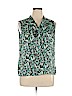 Kasper 100% Polyester Green Sleeveless Blouse Size XL (petite) - photo 1