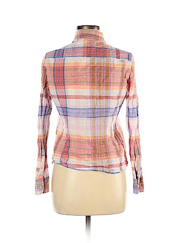 Aqua Long Sleeve Button-Down Shirt (view 2)