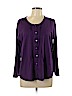 L.L.Bean 100% Cotton Purple 3/4 Sleeve Button-Down Shirt Size XL (petite) - photo 1