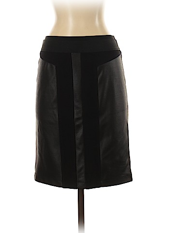 BCBGMAXAZRIA Faux Leather Skirt (view 1)