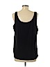 New York & Company 100% Polyester Black Sleeveless Blouse Size XL - photo 2