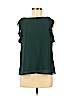 H&M 100% Polyester Green Short Sleeve Blouse Size 6 - photo 1