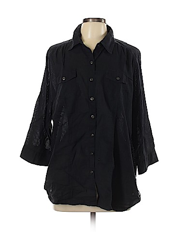 Millenium 3/4 Sleeve Button-Down Shirt (view 1)