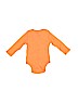 Old Navy 100% Cotton Orange Long Sleeve Onesie Size 18-24 mo - photo 2