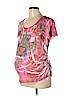 Three Seasons Maternity Pink Short Sleeve T-Shirt Size L - photo 1