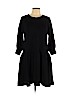 DKNY 100% Merino Wool Black Casual Dress Size L - photo 1