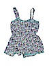 Xhilaration 100% Rayon Blue Romper Size 14 - 16 - photo 2