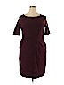Loft design by... Burgundy Casual Dress Size 18 - photo 1