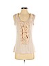 Adrienne Vittadini Tan Sleeveless Top Size S - photo 1