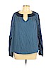 Lucky Brand 100% Cotton Blue Long Sleeve T-Shirt Size L - photo 1