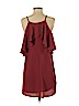 Charlotte Russe 100% Polyester Burgundy Casual Dress Size S - photo 2