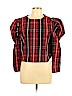 Zara 100% Polyester Red Long Sleeve Blouse Size L - photo 1